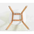 Modern design upholstery wood legs side chair